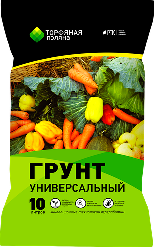 Грунт Торфяная поляна Универсальный, 10 л