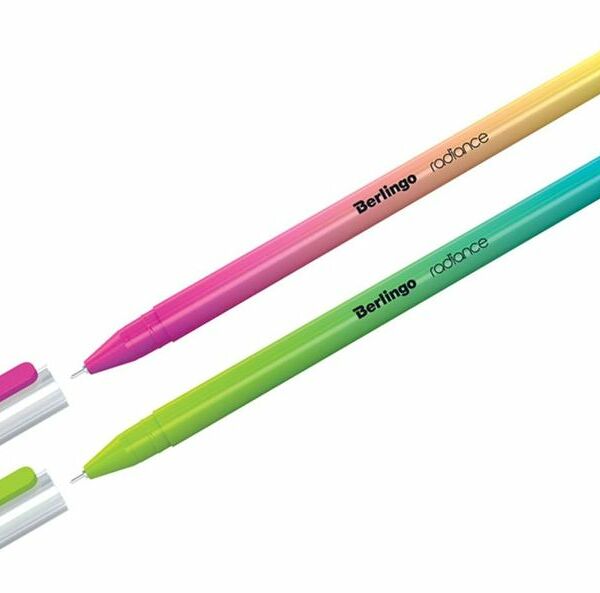 Ручки шариковые синие Berlingo Radiance 0.7мм в ассортименте 2шт.