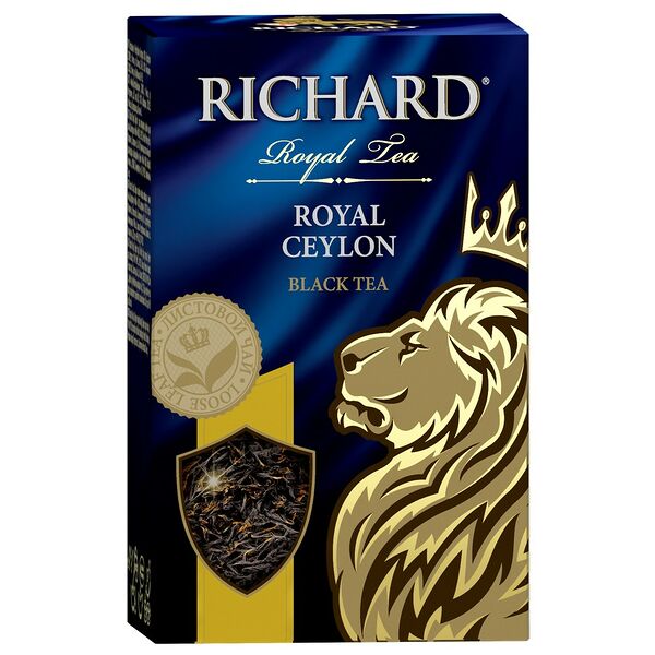 Чай чёрный Richard Royal Classic Royal Ceylon листовой цейлонский высший сорт 90г