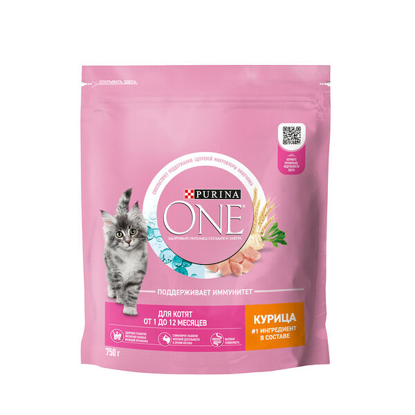 Purina One корм для котят Курица