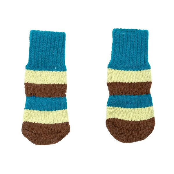 Носки для собак M голубой (унисекс)