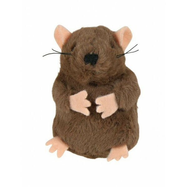 Trixie Крот с пищалкой, игрушка для кошек 8 см