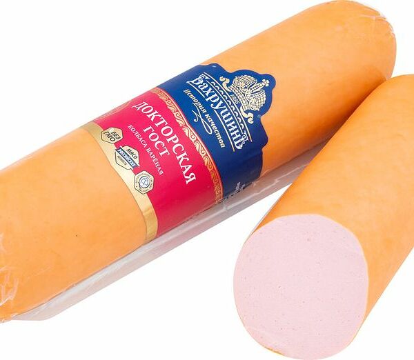 Колбаса варёная Бахрушинъ Докторская категория А