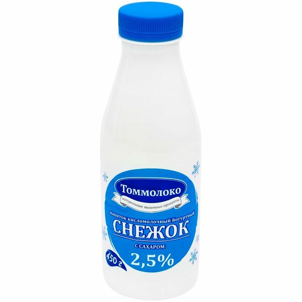 Напиток кисломолочный Томмолоко Снежок, 2.5%