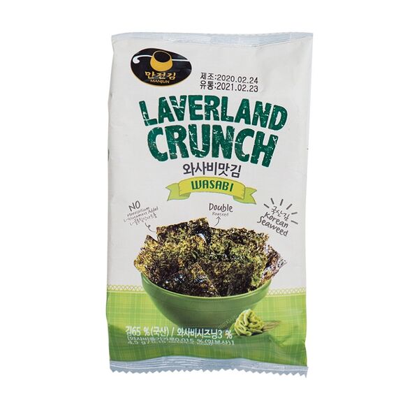 Морская капуста Manjun с васаби 4.5г