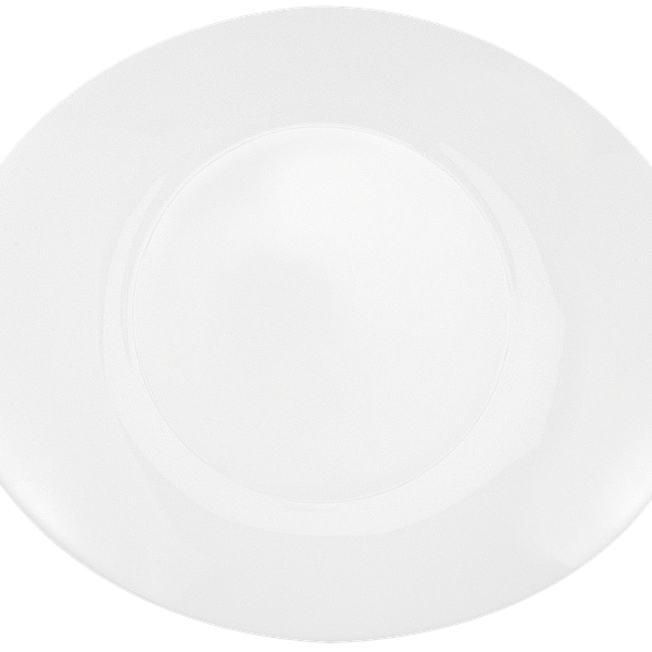 Тарелка обеденная Homeclub Oval White, 27х23см, опаловое стекло Арт. OVW270