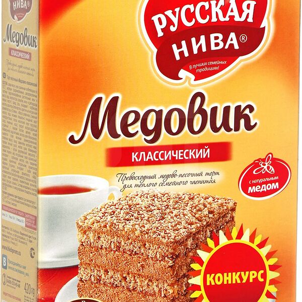Торт Русская нива Медовик классический