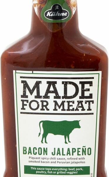 Соус Kuhne Made For Meat с перцем халапеньо и беконом, 375г