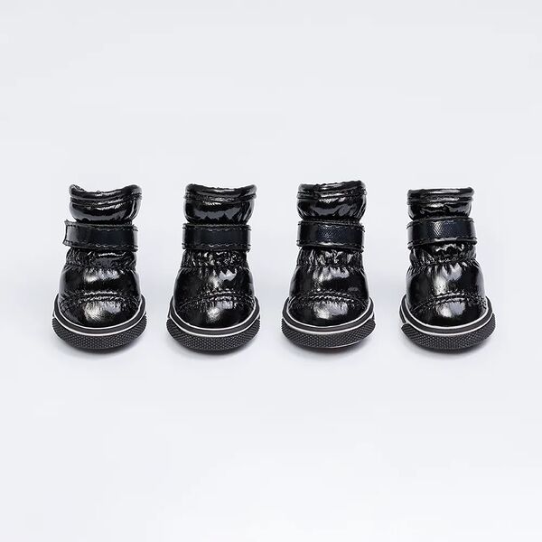 Ботинки дутики для собак XS черный (унисекс)