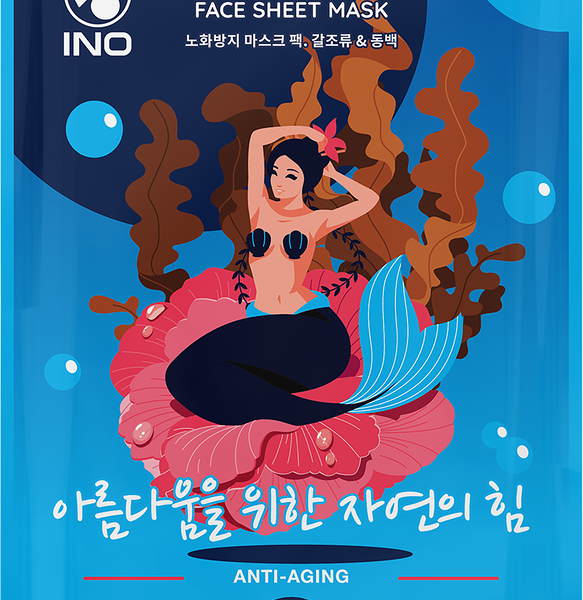 Маска для лица INO Бурые водоросли и камелия антивозрастная