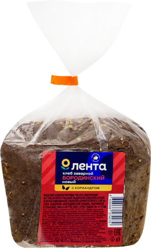 

Хлеб ЛЕНТА Бородинский новый, 400г