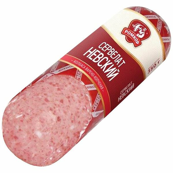 Колбаса варено-копченая Ромкор Сервелат Невский