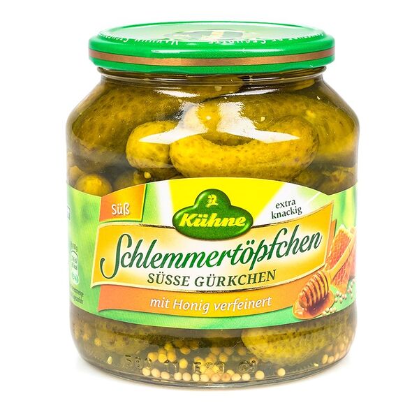 Корнишоны медово-пряные Kühne сладкие