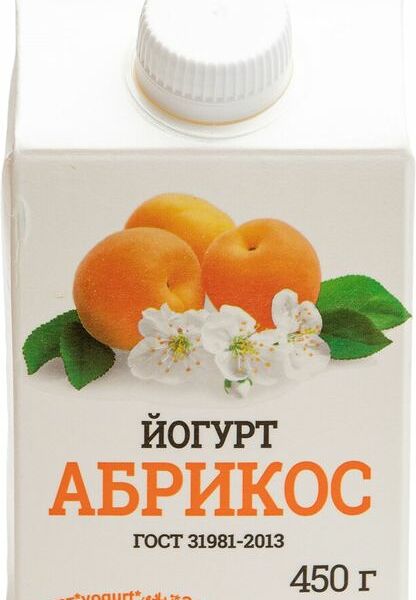 Йогурт Майма-Молоко Абрикос 2.5% 450 г