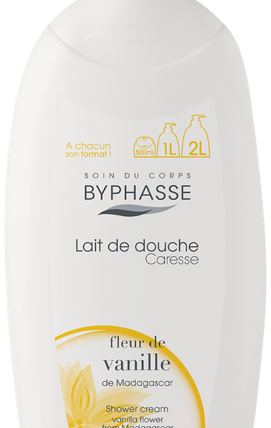 Гель для душа Byphasse Caresse цветок мадагаскарской ванили