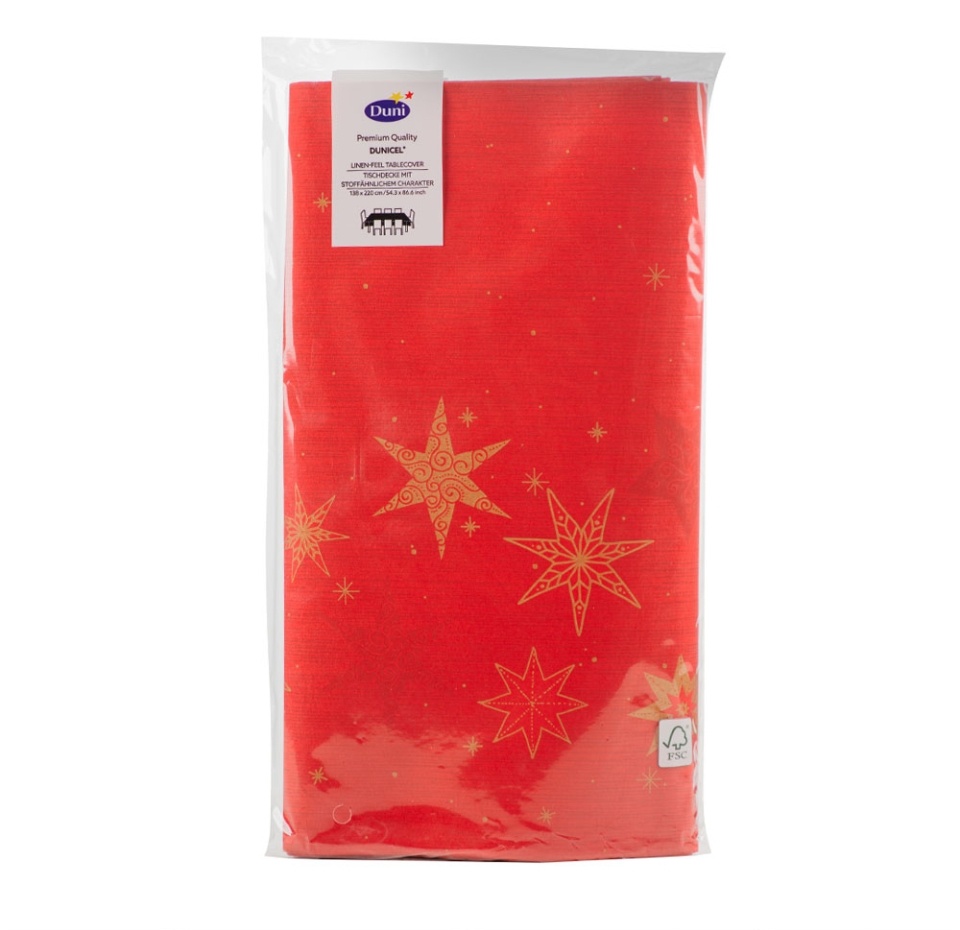 

Скатерть Duni star stories red, 138х220 см