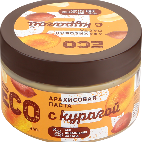 Паста арахисовая ЛЕНТА EСО с курагой