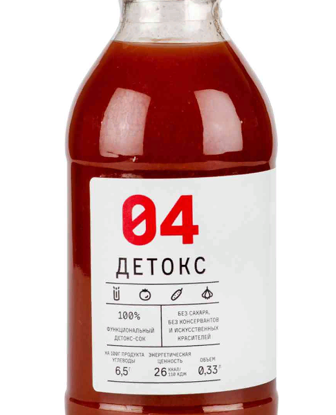 Сок мультиовощной Тихвинский уездъ Детокс 04 с мякотью