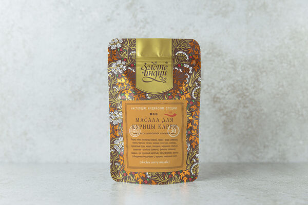 Смесь молотых специй Масала для курицы карри Золото Индии