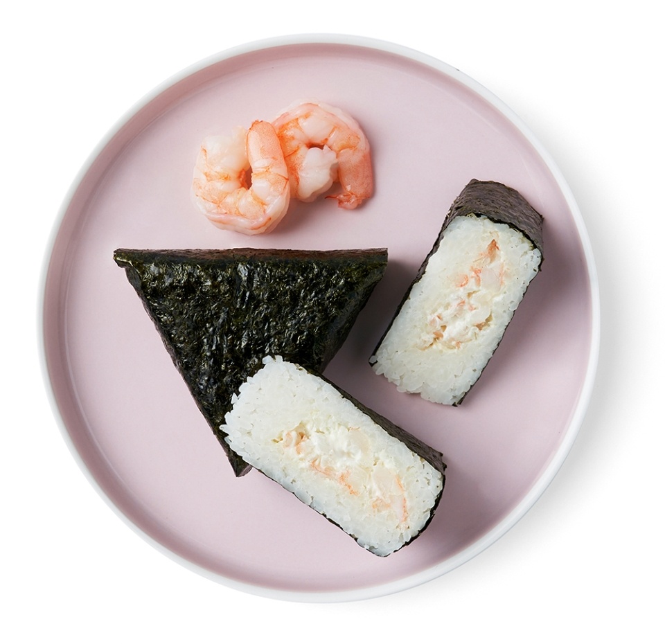 

Онигири с креветкой в соусе васаби, «Уже готово»