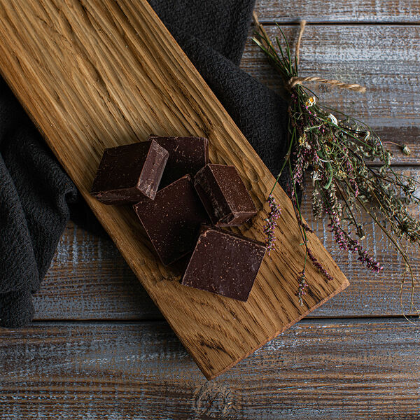 Горький ремесленный кусковой шоколад 70%