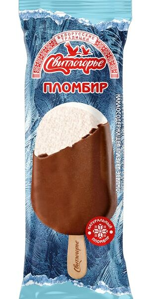 Мороженое Свитлогорье Пломбир Ванильный эскимо 15% 80г