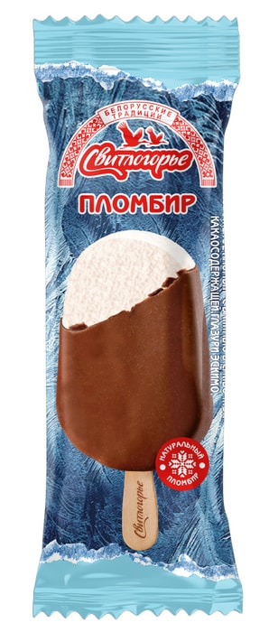 

Мороженое Свитлогорье пломбир ванильный с шоколадной глазурью эскимо 80 г