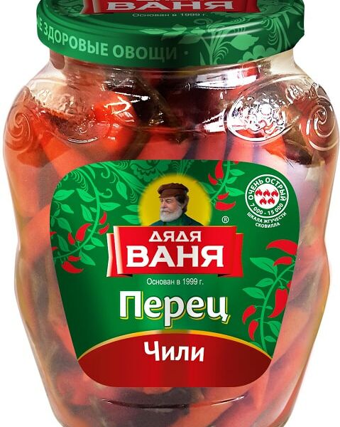 Перец Дядя Ваня Чили маринованный 340г