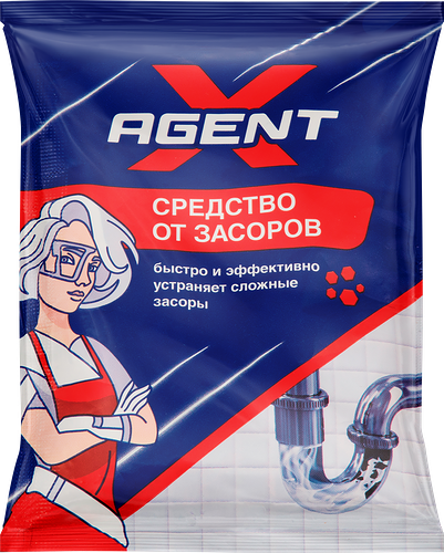 Средство Agent X от засоров 70 г