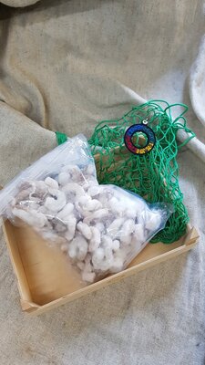 Креветки тигровые очищенные Индия замороженные на развес