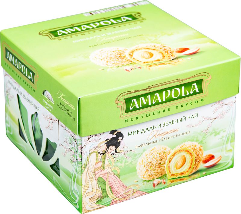 

Набор конфет Amapola Миндаль и зеленый чай