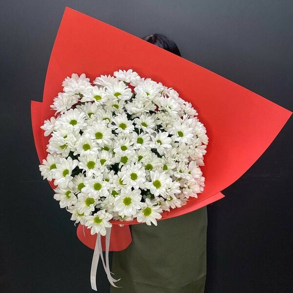 Букет из 15 кустовых хризантем