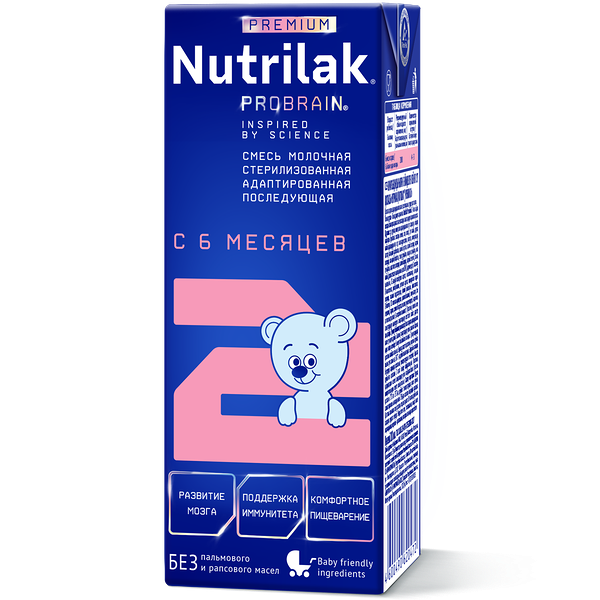 Смесь молочная Nutrilak 2 Premium адаптир с 6мес 200мл ДП