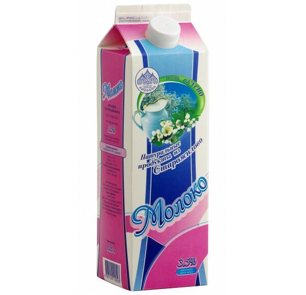 Молоко пастеризованное Продукты из Старожилово 3,5%