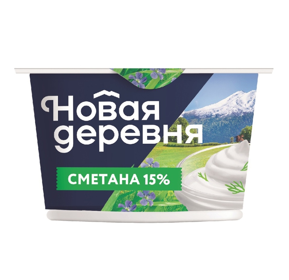 

Сметана 15%, «Новая деревня»