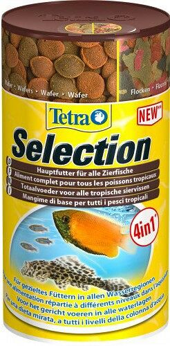 Tetra Selection корм для всех видов рыб (хлопья, чипсы, гранулы)