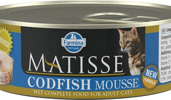 Влажный корм для кошек Farmina Matisse мусс с треской 85г