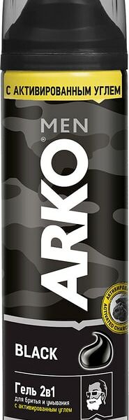 Гель для бритья Arko Men Black 2в1 200мл