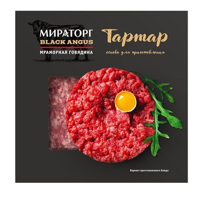 Тартар Мираторг Black Angus охлажденный 220 г