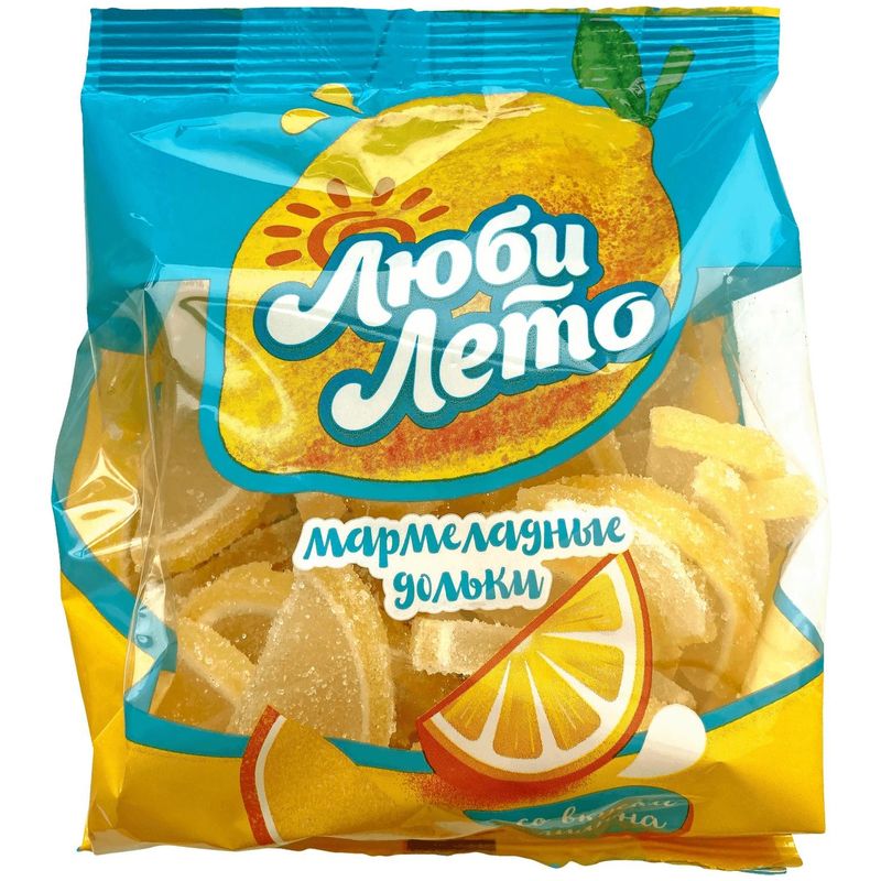 

Дольки мармеладные Славконд Люби лето со вкусом лимона 250 г
