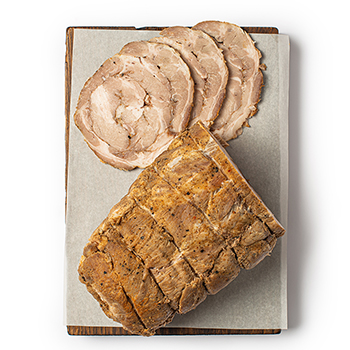 

Рулет из свиной шейки в травах