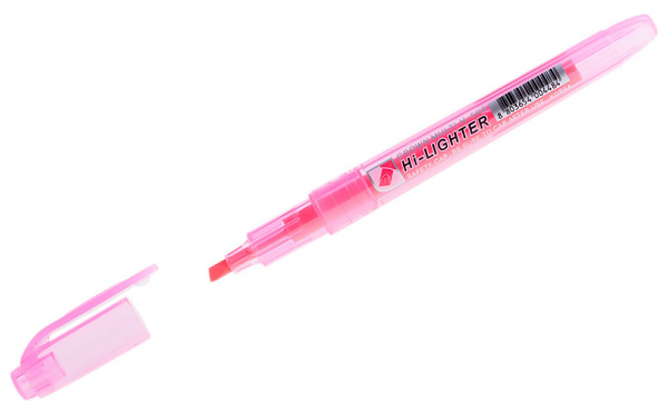 Текстовыделитель Multi Hi-Lighter (Мульти Хай-Лайтер) розовый, 1-4 мм ТМ Crown (Краун)