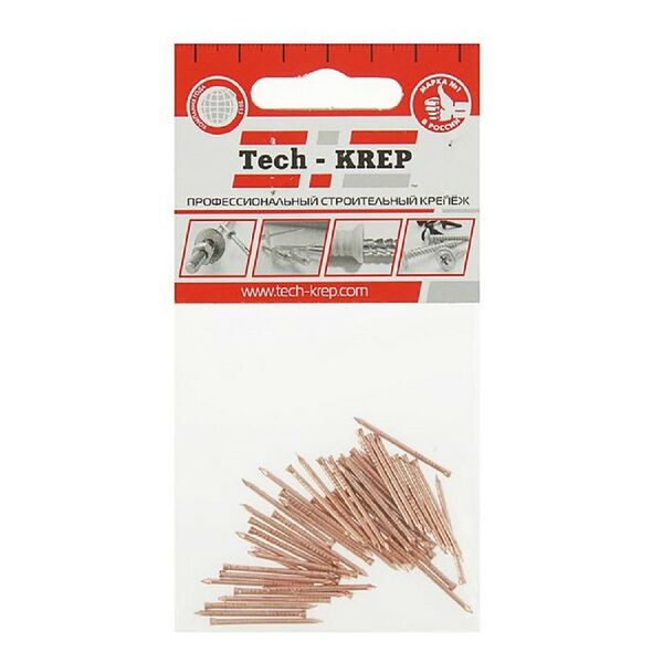 Гвоздь финишный TECH-KREP, 1,4х25мм, омеденный, 50шт