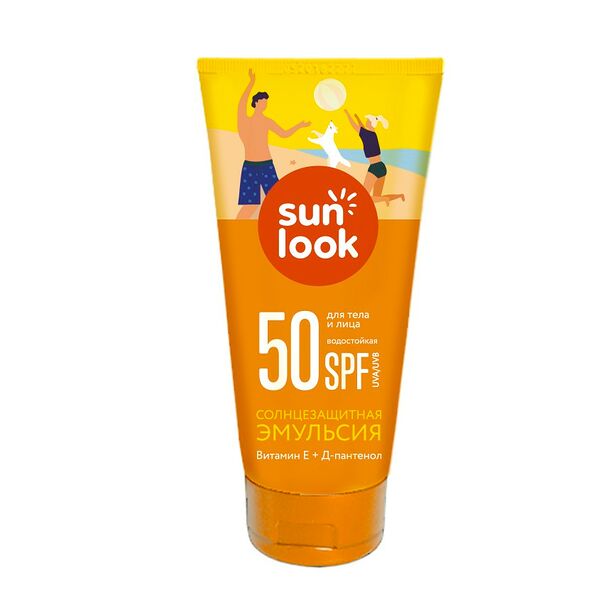 Эмульсия для тела солнцезащитная Sun Look водостойкая SPF-50, 150 мл