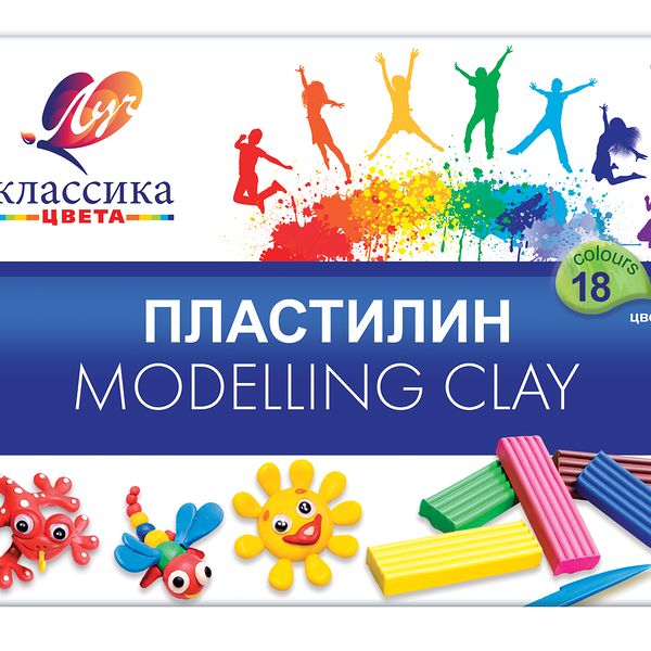 Пластилин Луч классика Детство 18 цветов
