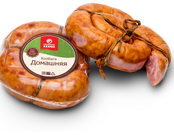 Колбаса полукопченая Новгородский бекон Домашняя