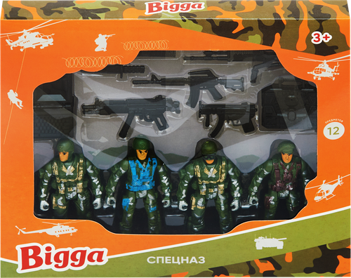 

Набор игровой BIGGA Спецназ, 4 бойца