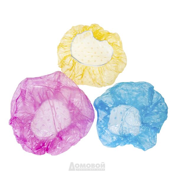 Набор шапочек для душа, 3 шт