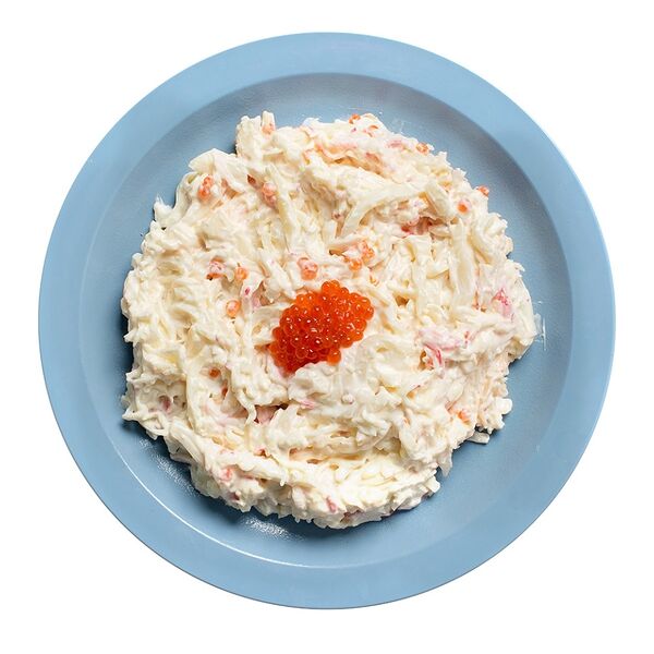 Салат из кальмаров с красной икрой от бренд-шефа АВ