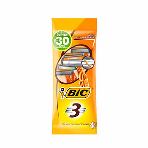Станок одноразовый для бритья Bic Sensitive 3 лезвия 4 шт